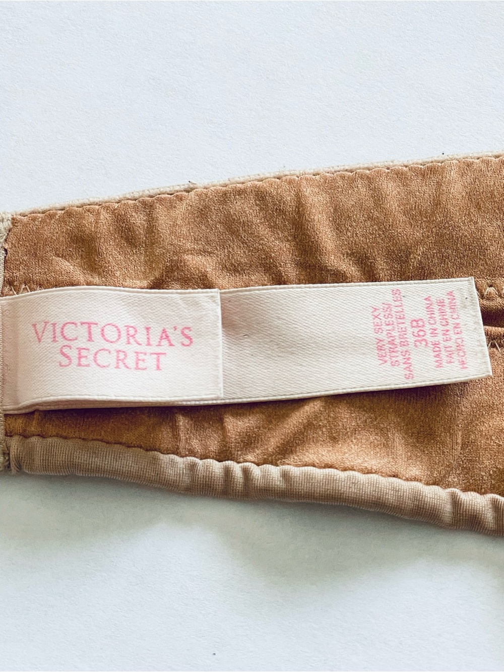 Victoria's Secret Very Sexy Strapless Push-Up Bra - Beige 36B - Picture 9 of 9